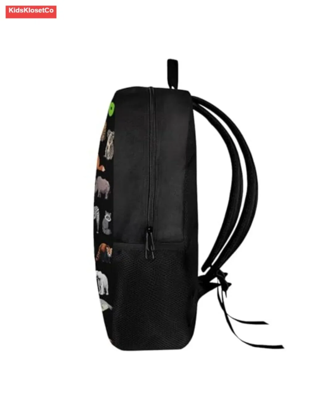 Kids Zoo Animal Print Polyester Backpack 17 inch Large Capacity for School